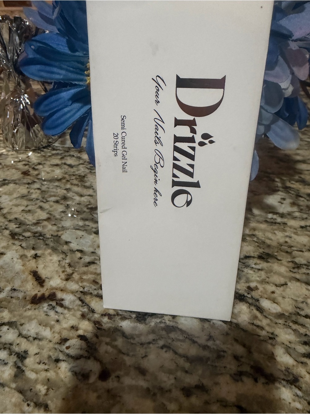Drizzle Semi Cured Gel Nail Strips - White Packaging color Pillow talk